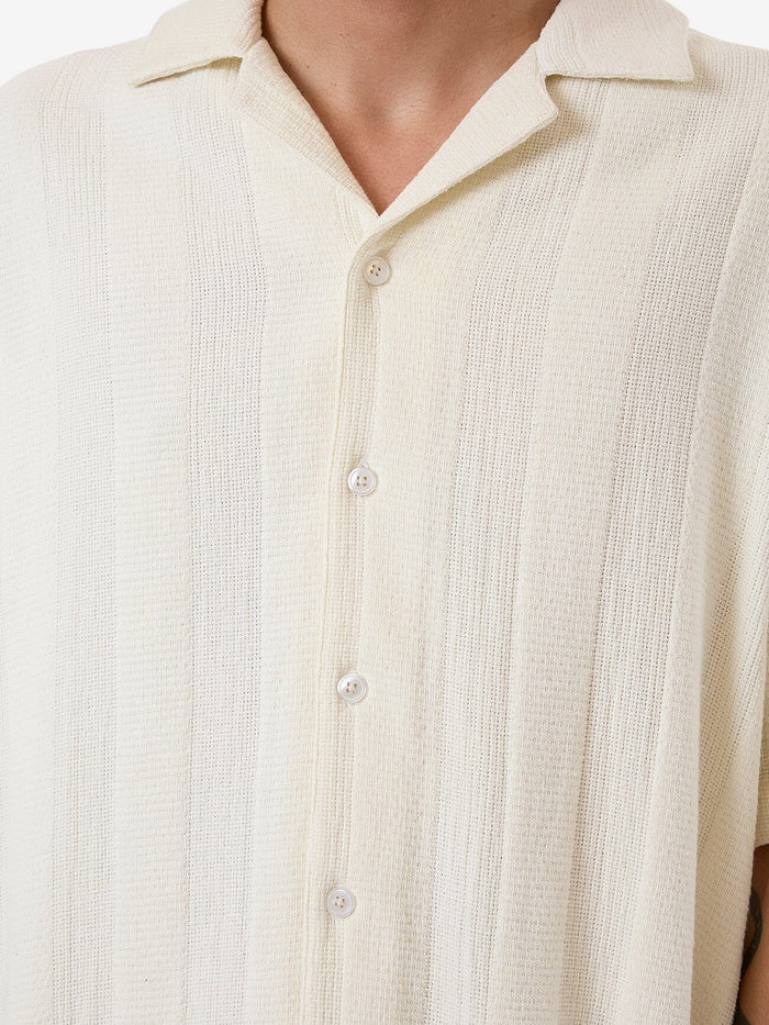 Evolution Bowling Shirt - Dirty White XS