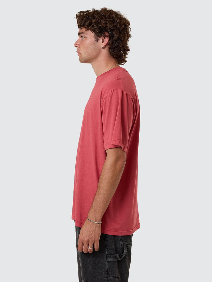 Minimal Thrills Merch Fit Tee - Redwood XS