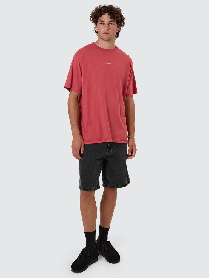 Minimal Thrills Merch Fit Tee - Redwood XS