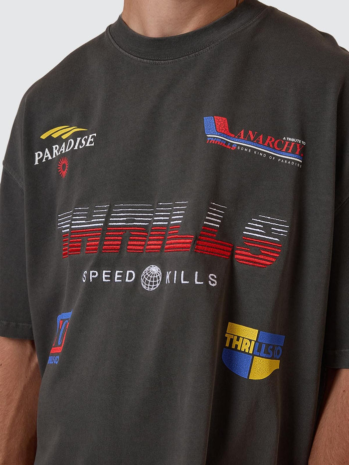 Anarchy In Paradise Box Fit Oversize Tee - Merch Black XS