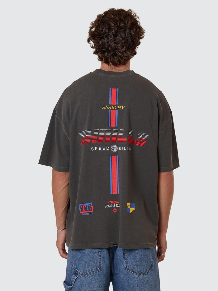 Anarchy In Paradise Box Fit Oversize Tee - Merch Black XS