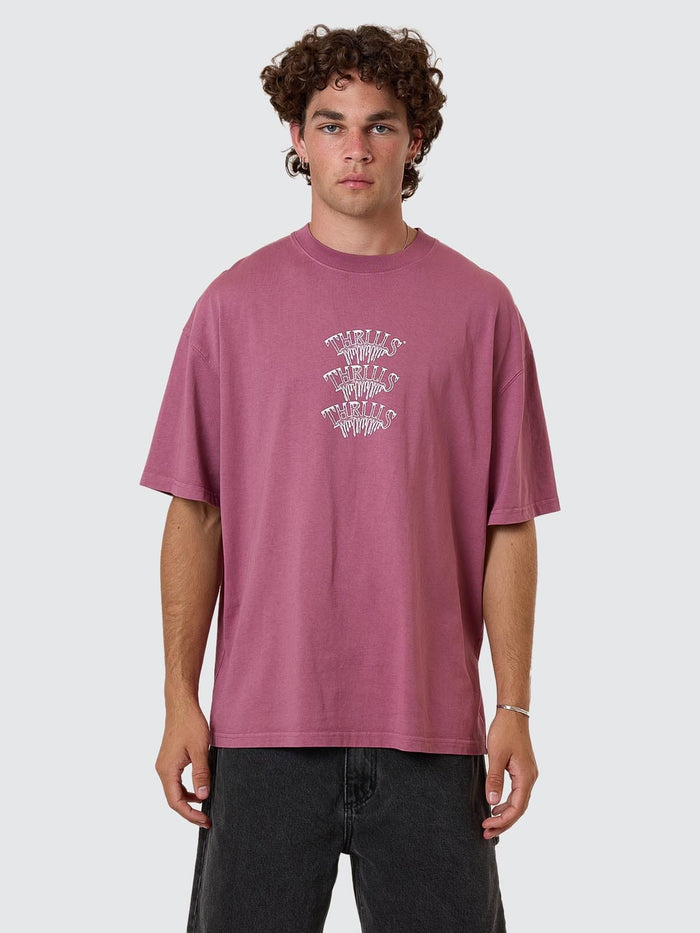 Reality Dreams Box Fit Oversize Tee - Delta Berry XS