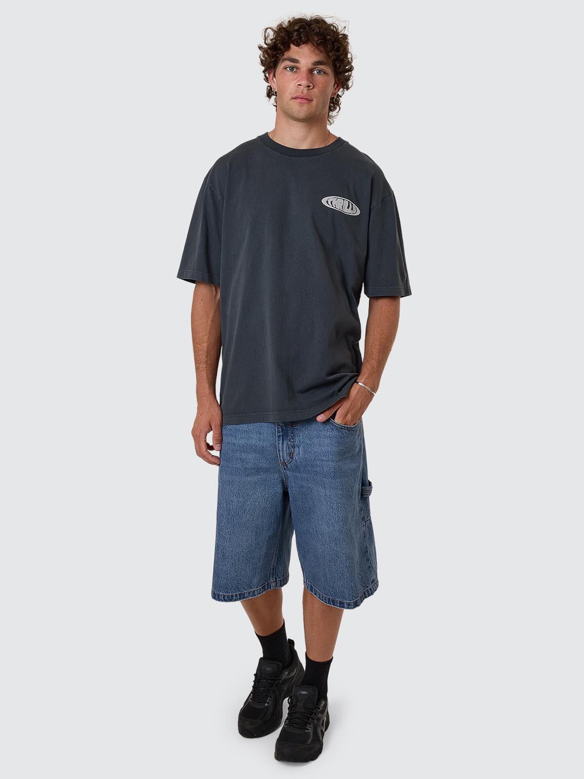 Shadowless Oversize Fit Tee - Ebony XS