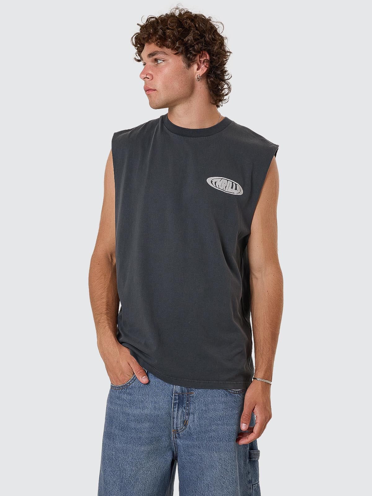 Shadowless Merch Fit Muscle Tee - Ebony XS