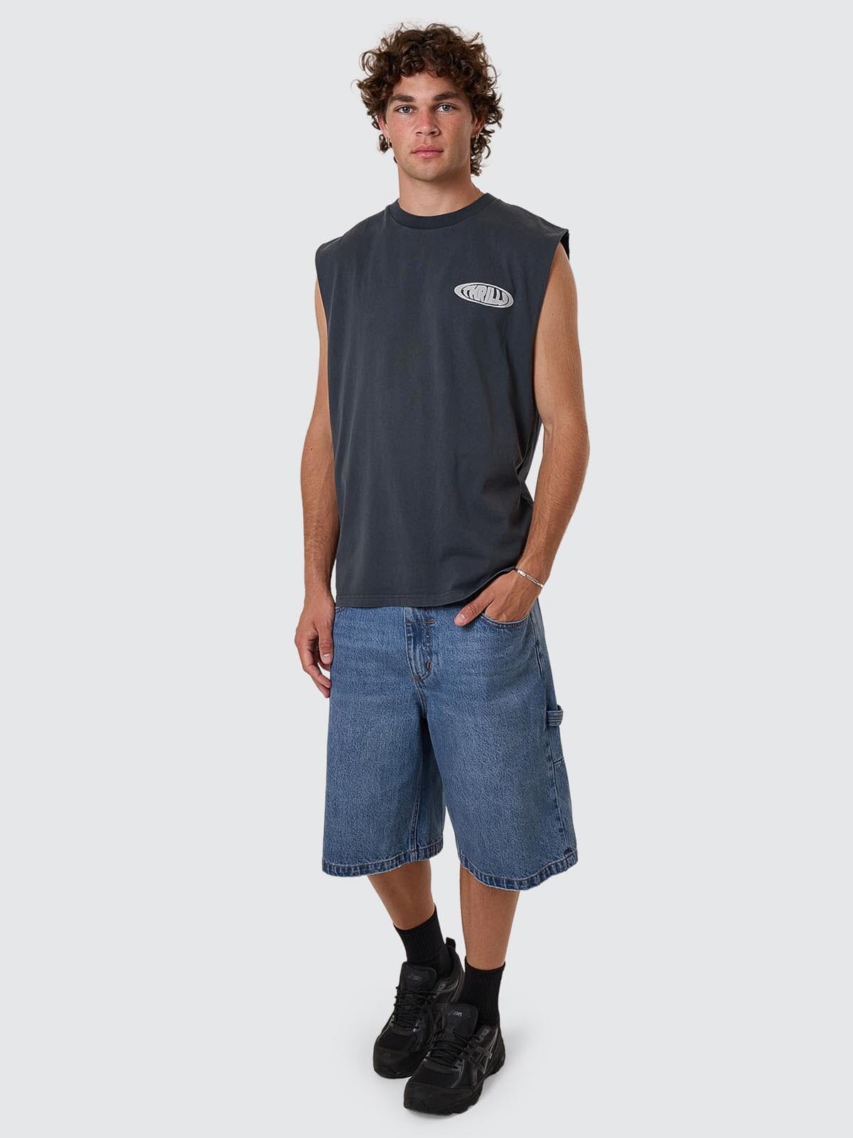 Shadowless Merch Fit Muscle Tee - Ebony XS