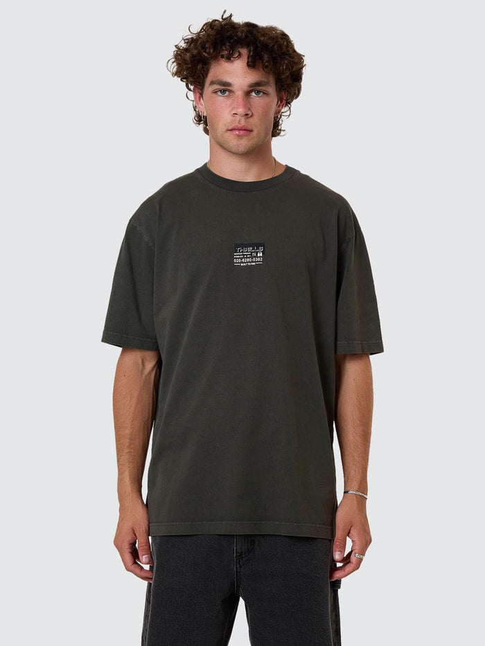 Built To Win Oversize Fit Tee - Oil Green