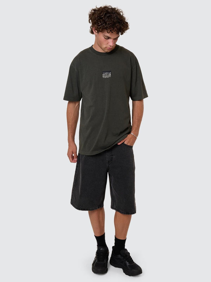 Built To Win Oversize Fit Tee - Oil Green