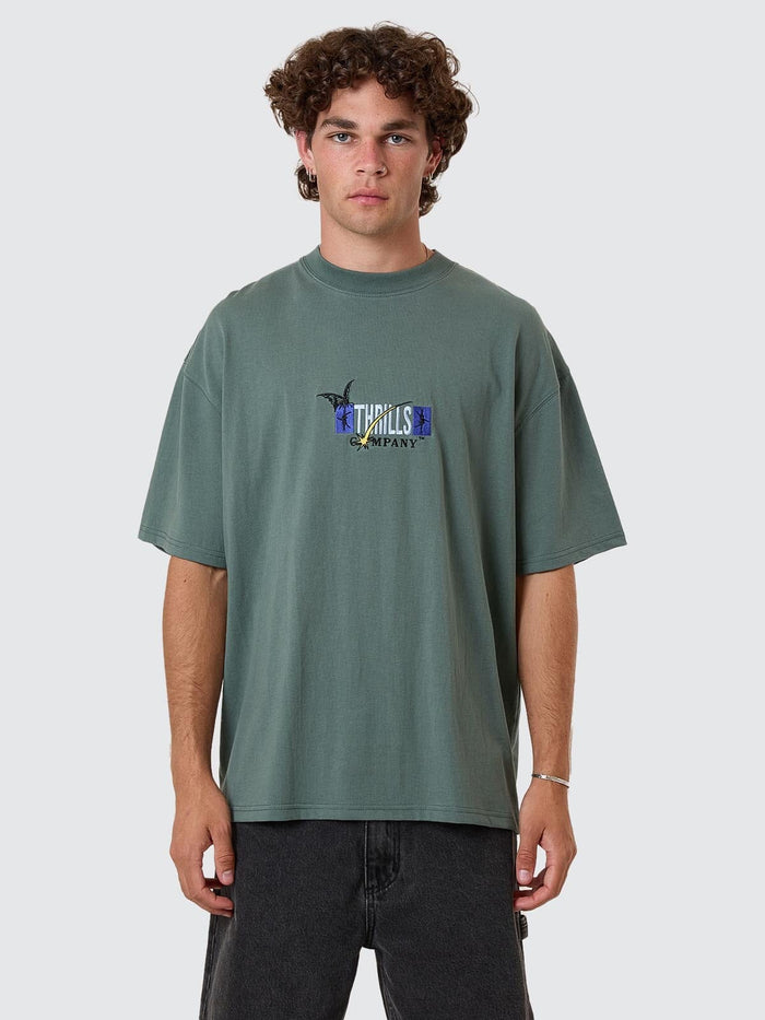 Serenity Affinity Box Fit Oversize Tee - Sea Pine XS