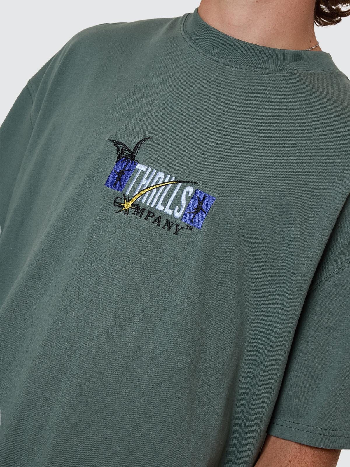Serenity Affinity Box Fit Oversize Tee - Sea Pine XS