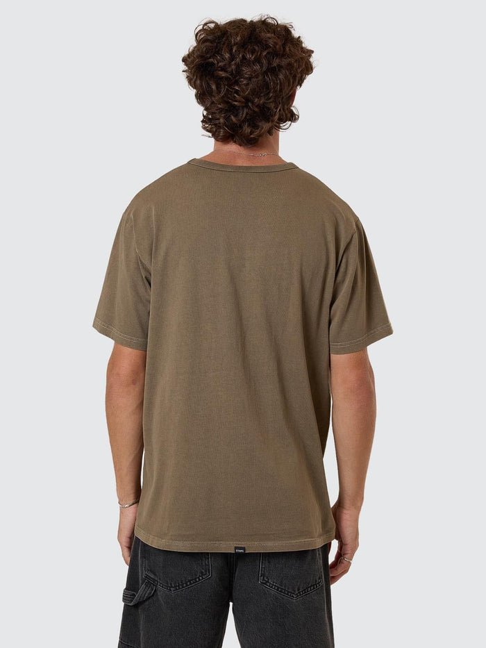 Thrills Workwear Embro Merch Fit Tee - Desert