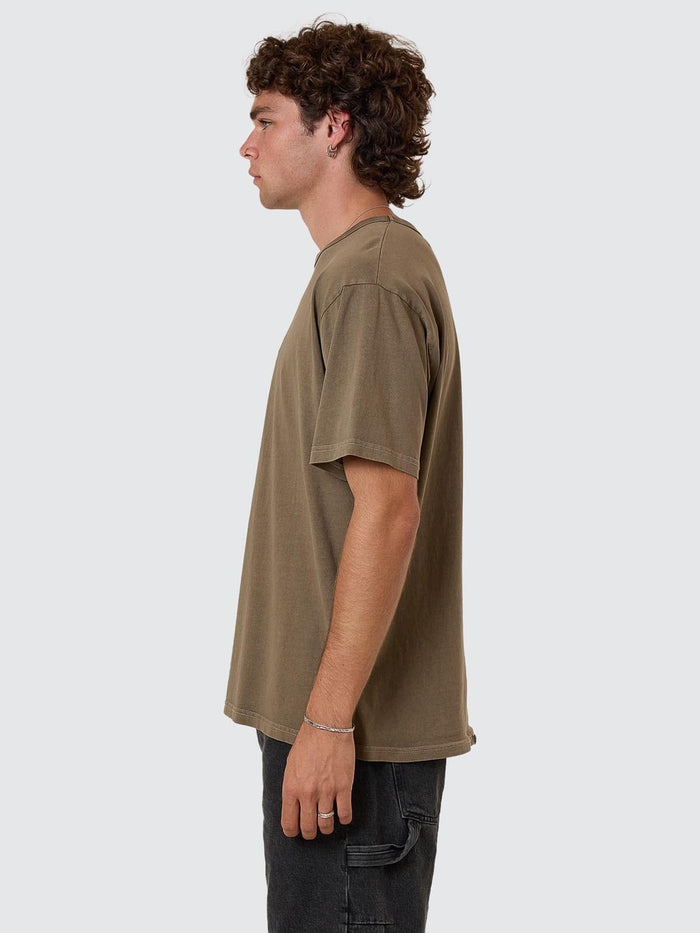 Thrills Workwear Embro Merch Fit Tee - Desert