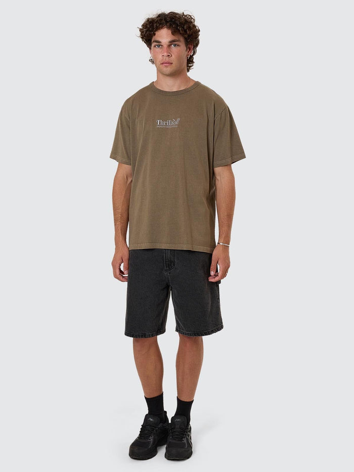 Thrills Workwear Embro Merch Fit Tee - Desert