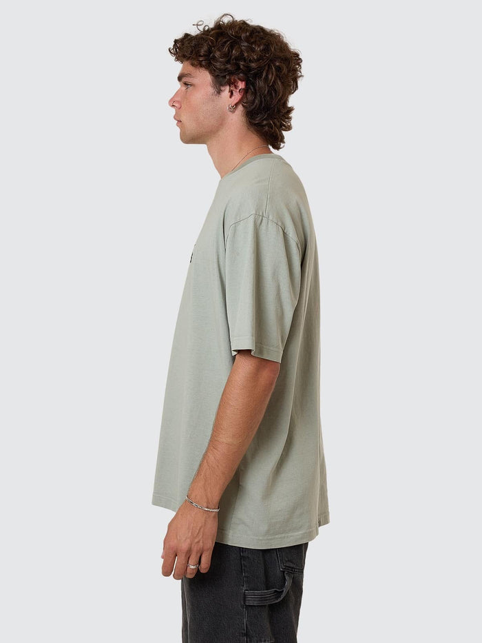 Make A Wish Oversize Fit Tee - Dirty Sage XS