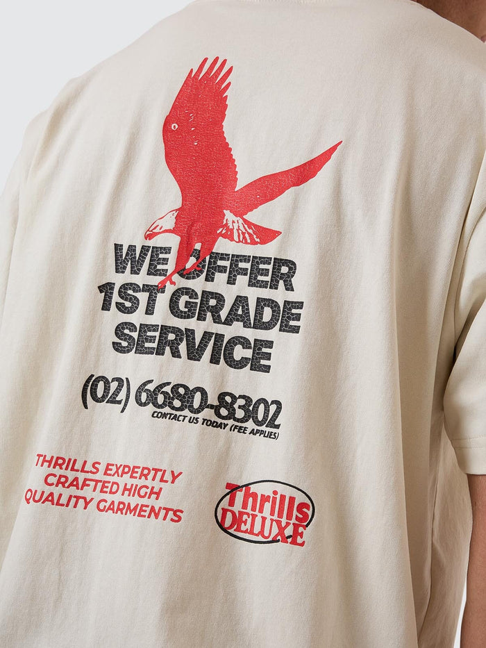 1st Grade Service Merch Fit Tee - Heritage White XS