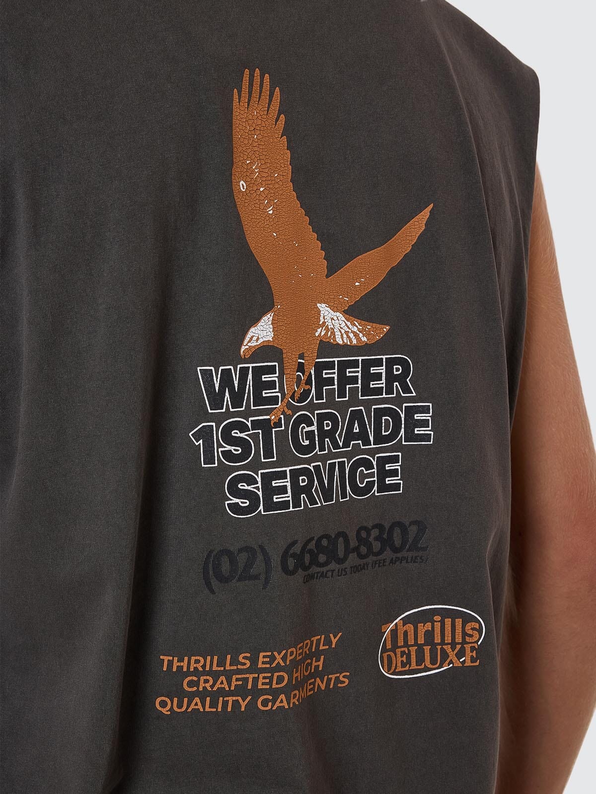 1st Grade Service Merch Fit Muscle Tee - Merch Black XS