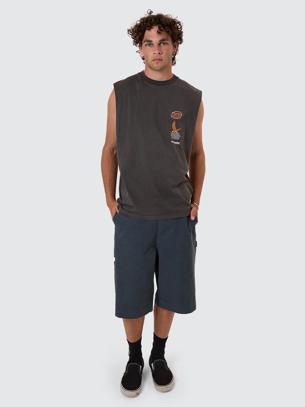 1st Grade Service Merch Fit Muscle Tee - Merch Black XS
