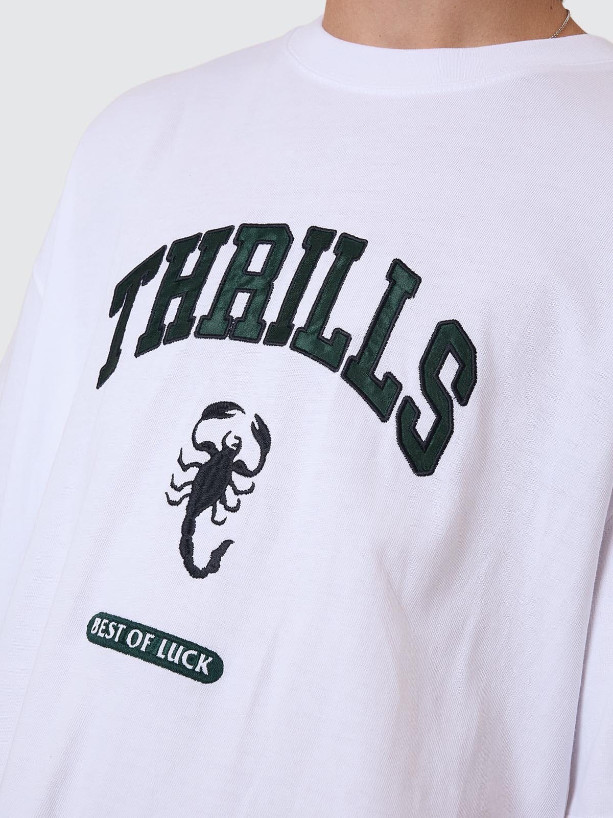 Los Stingers Box Fit Oversize Tee - White XS