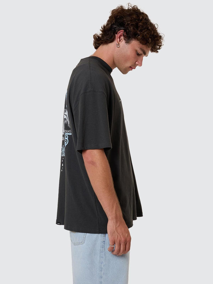 Inifinite Dopamine Box Fit Oversize Tee - Pirate Black XS