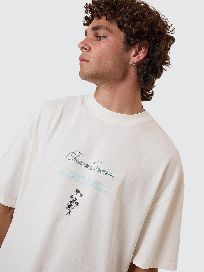 Adaptation To Gravitation Box Fit Oversize Tee - Snow White XS