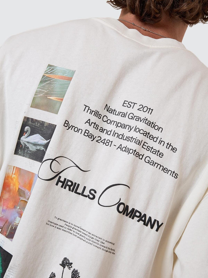 Adaptation To Gravitation Box Fit Oversize Tee - Snow White XS