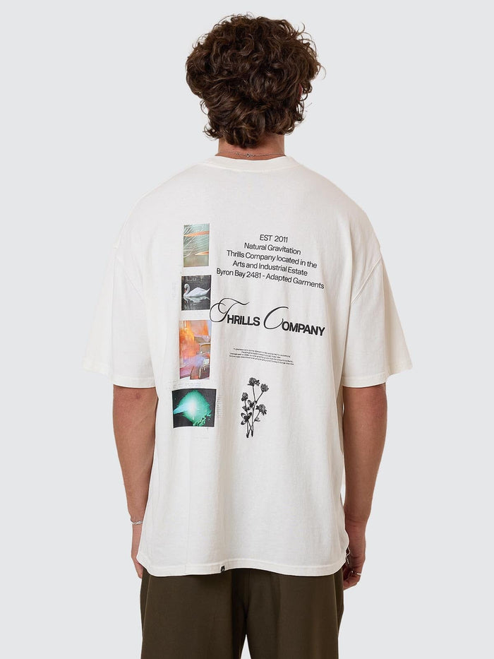 Adaptation To Gravitation Box Fit Oversize Tee - Snow White XS