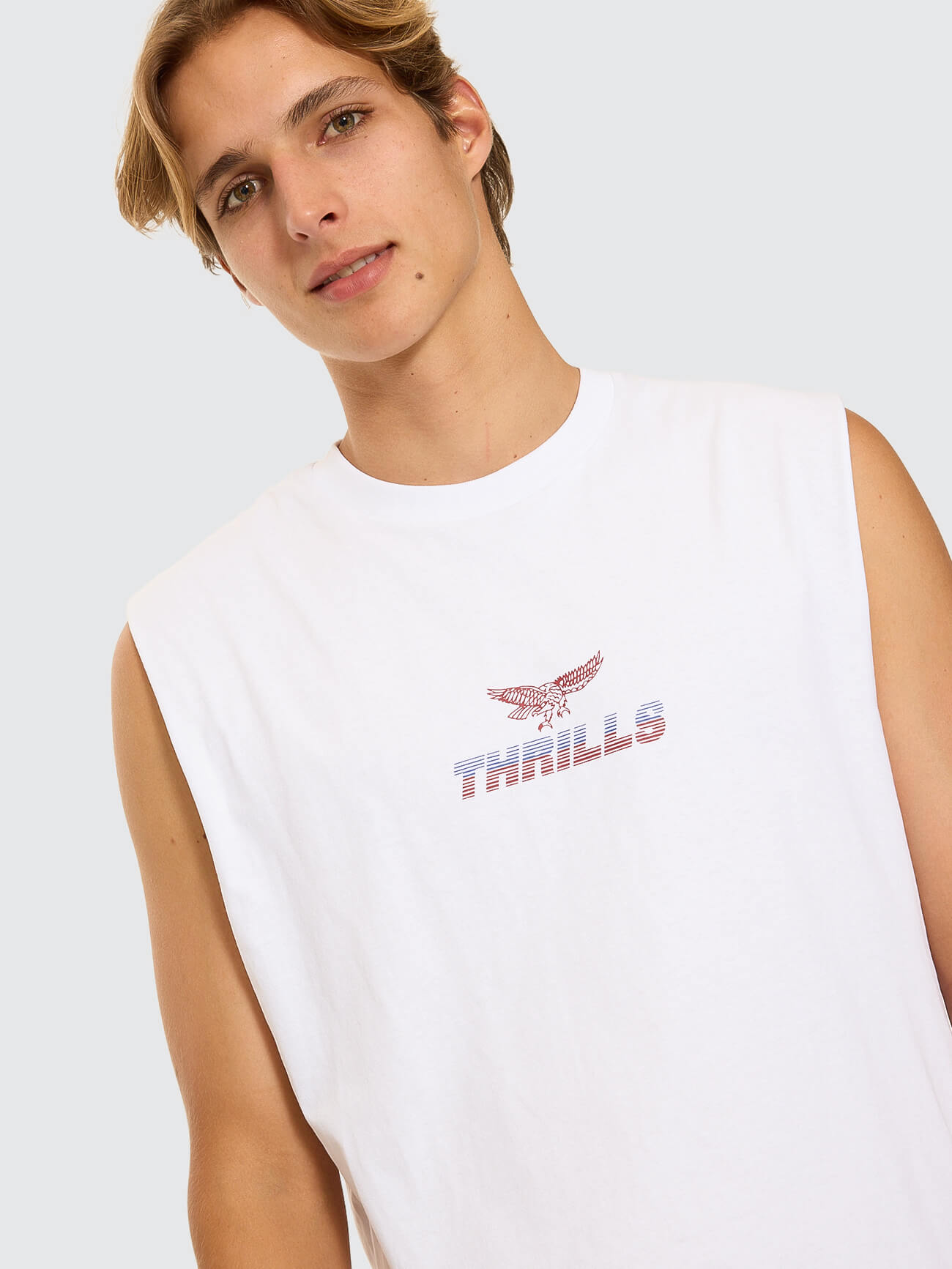 Paradise Before Anarchy Merch Fit Muscle Tee - White XS