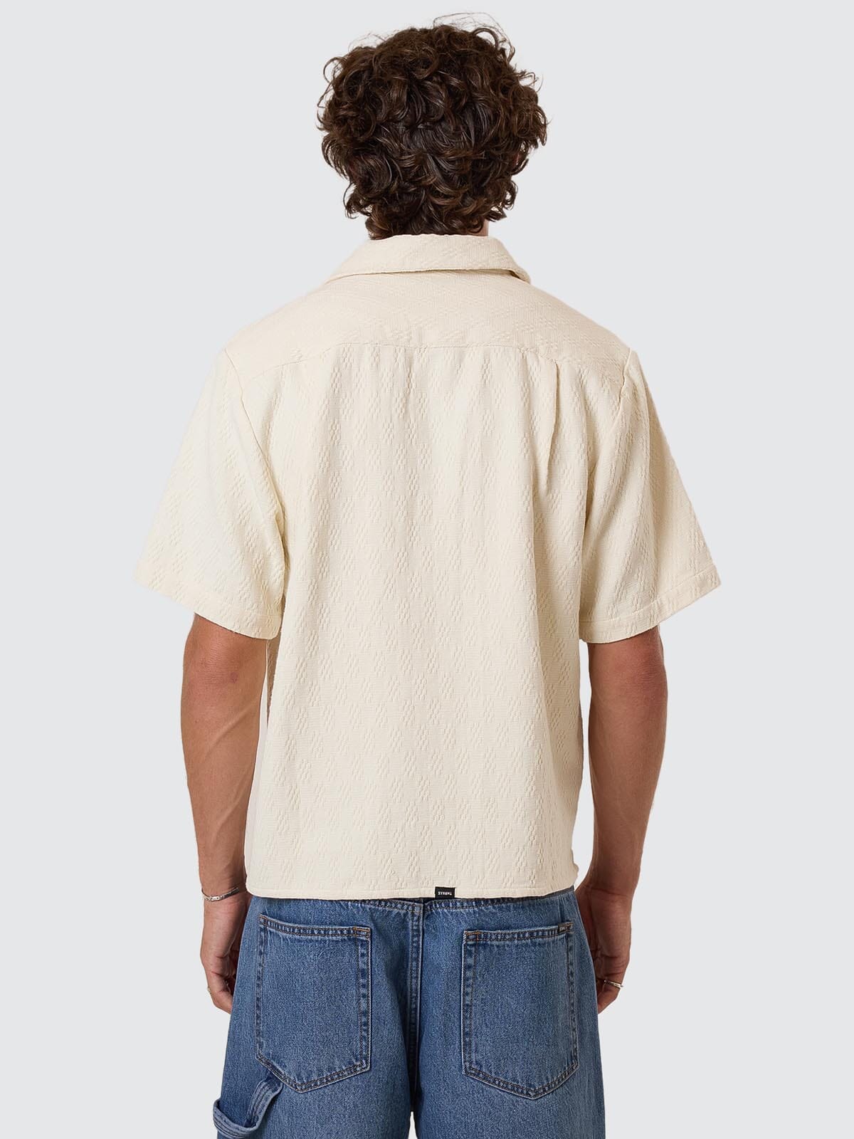 Vanished Short Bowling Shirt - Heritage White XS