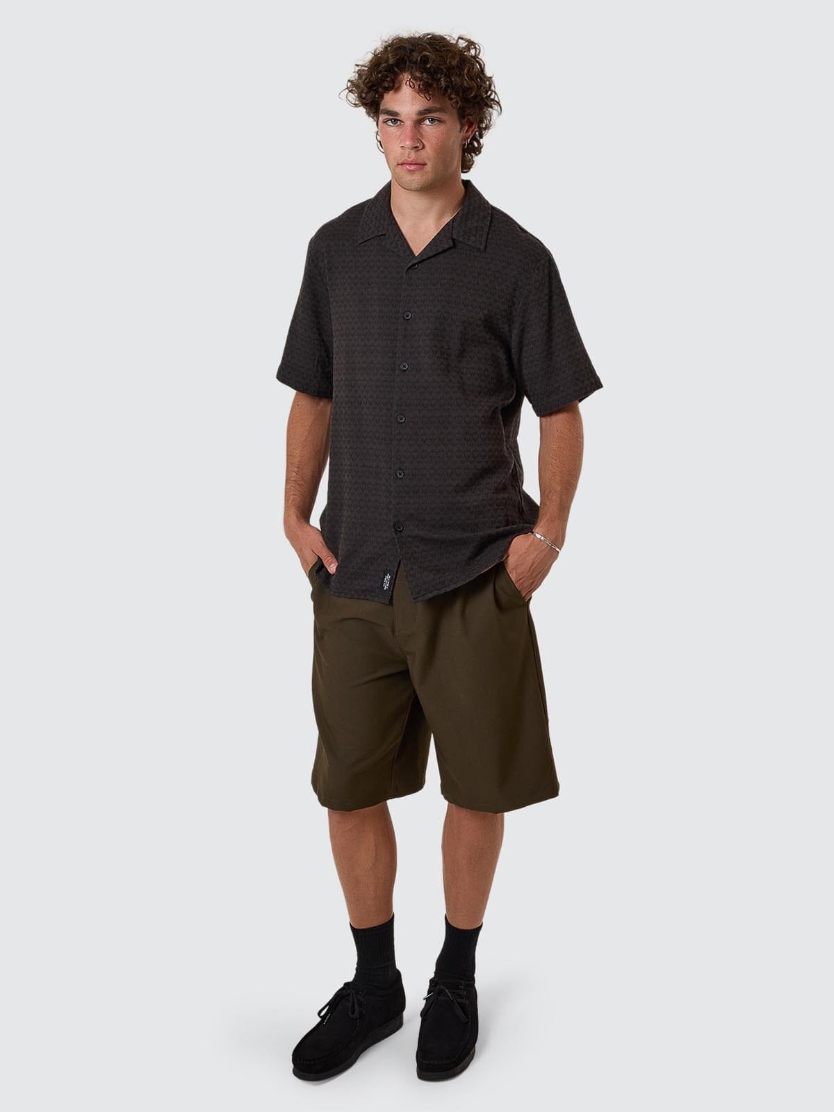Airborne Bowling Shirt - Turkish Coffee