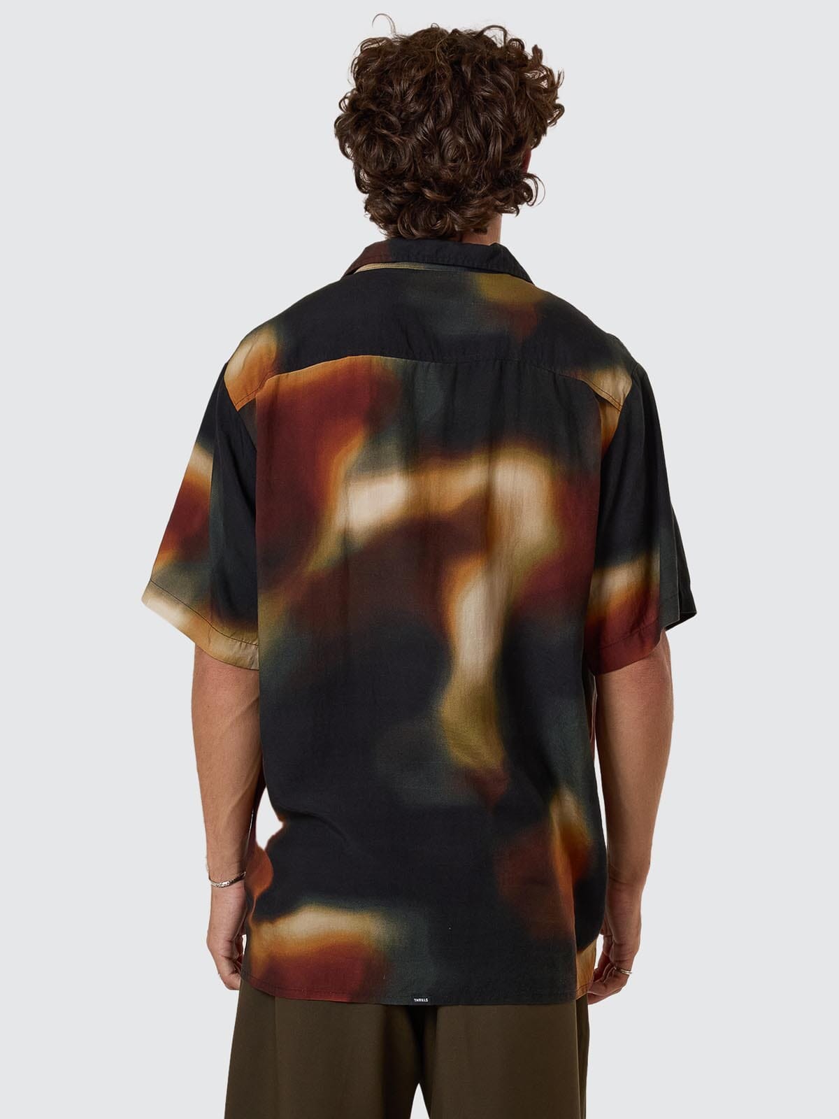 Metamorphic Daze Bowling Shirt - Black XS
