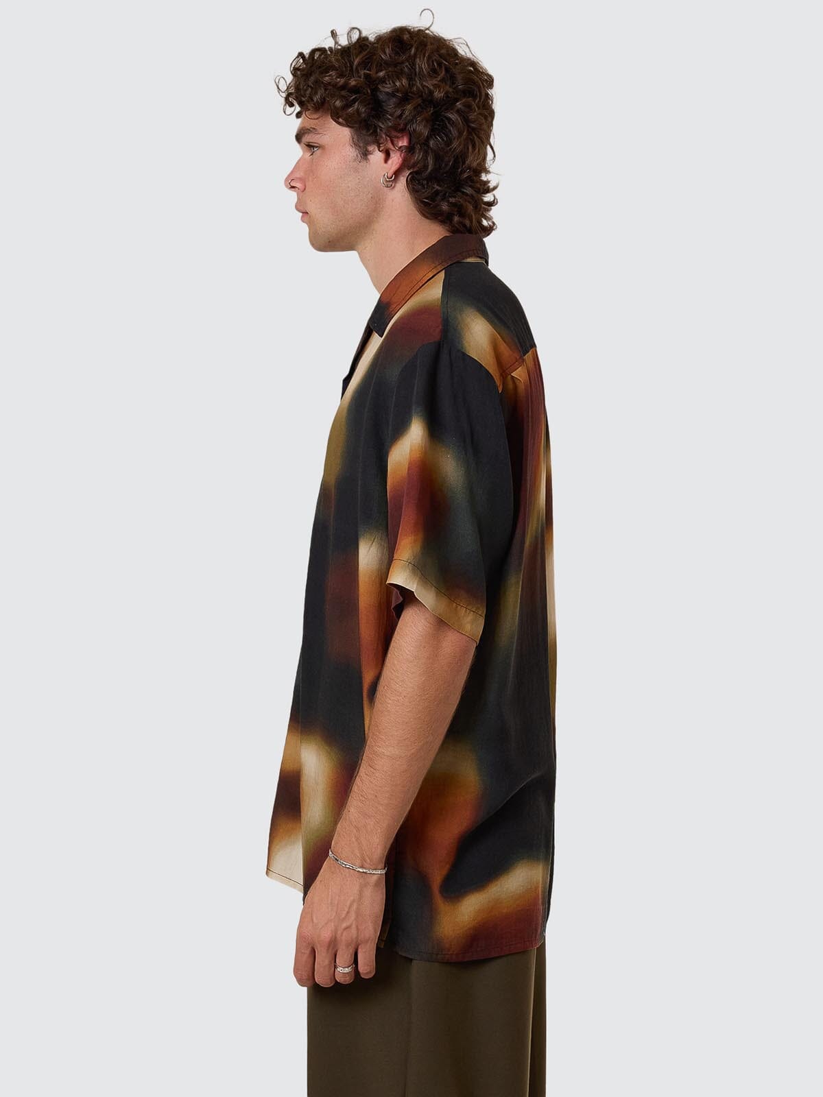 Metamorphic Daze Bowling Shirt - Black XS