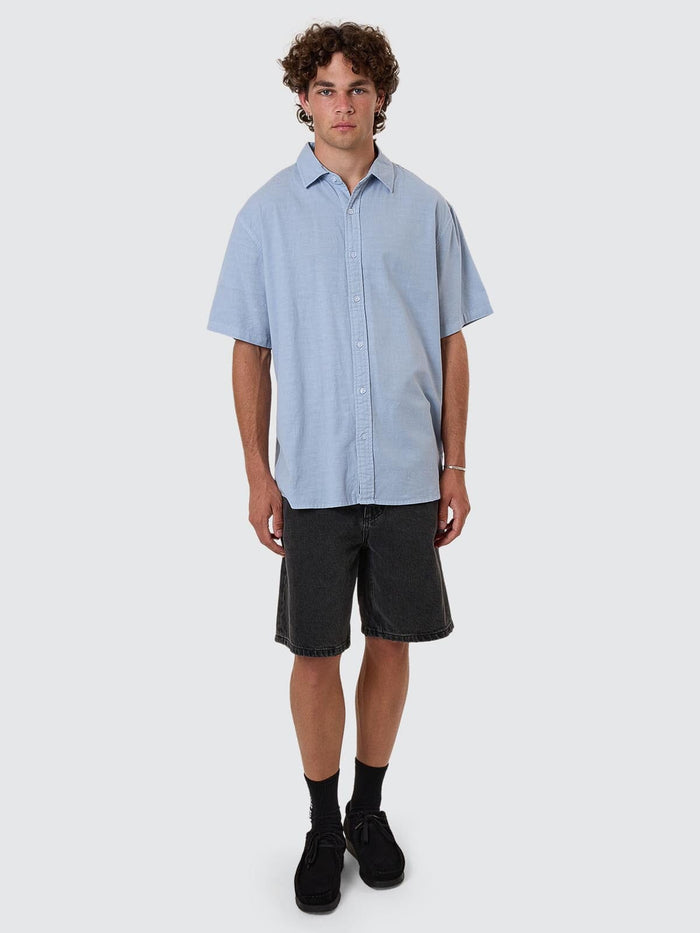 Infinite Dopamine Short Sleeve Shirt - Blue Fog XS