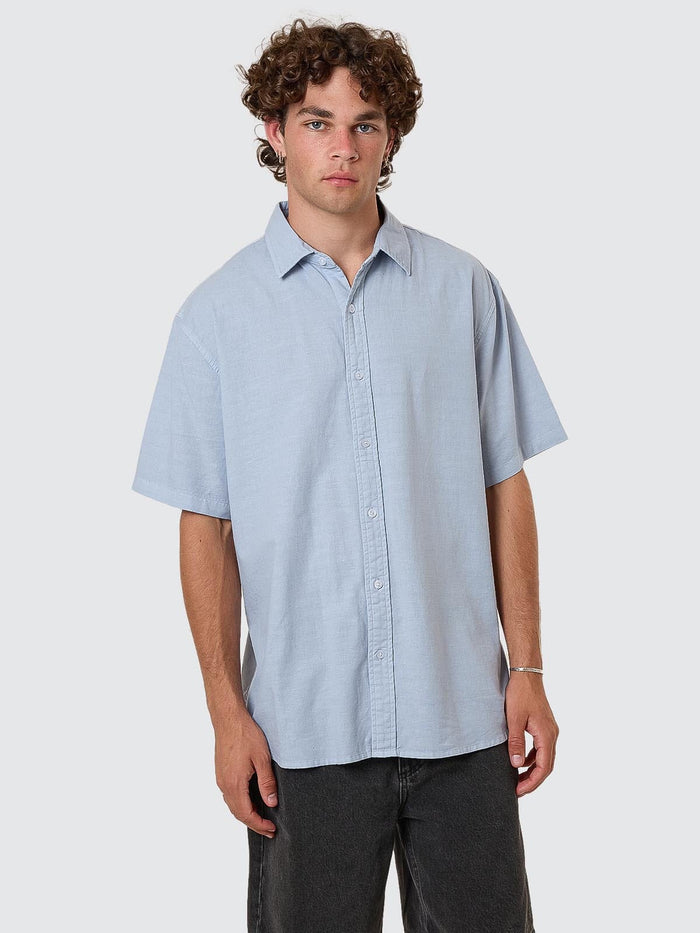 Infinite Dopamine Short Sleeve Shirt - Blue Fog XS
