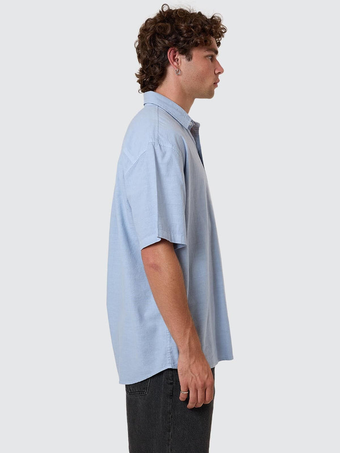 Infinite Dopamine Short Sleeve Shirt - Blue Fog XS