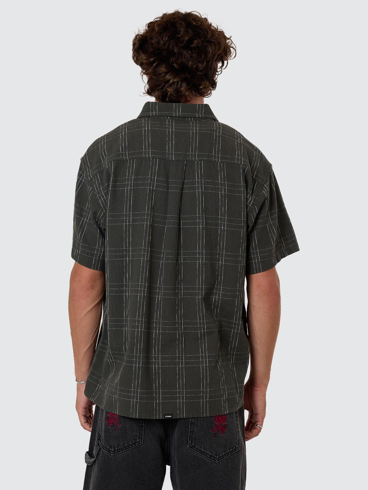 Built To Win Short Sleeve Cropped Shirt - Oil Green