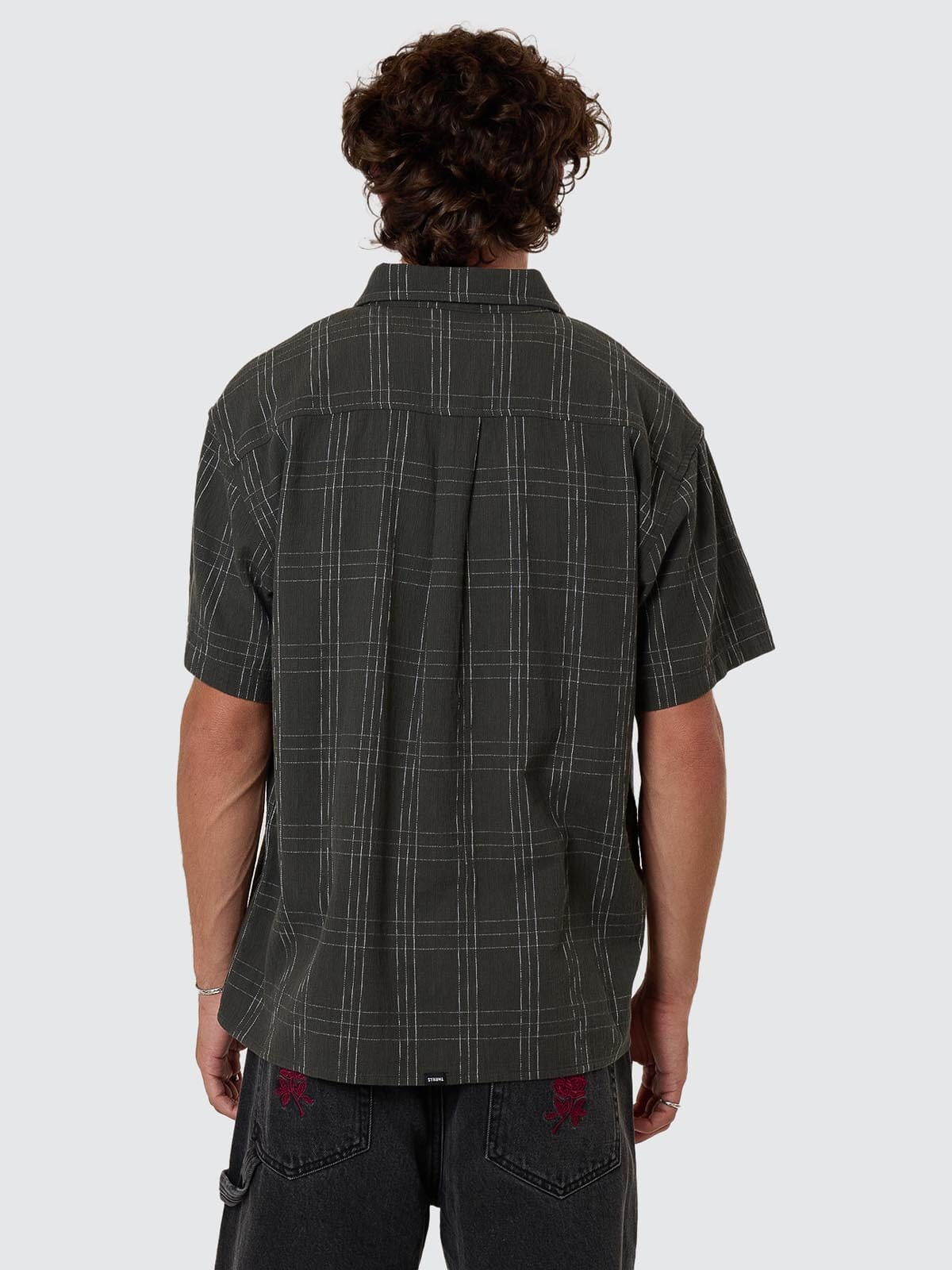 Built To Win Short Sleeve Cropped Shirt - Oil Green
