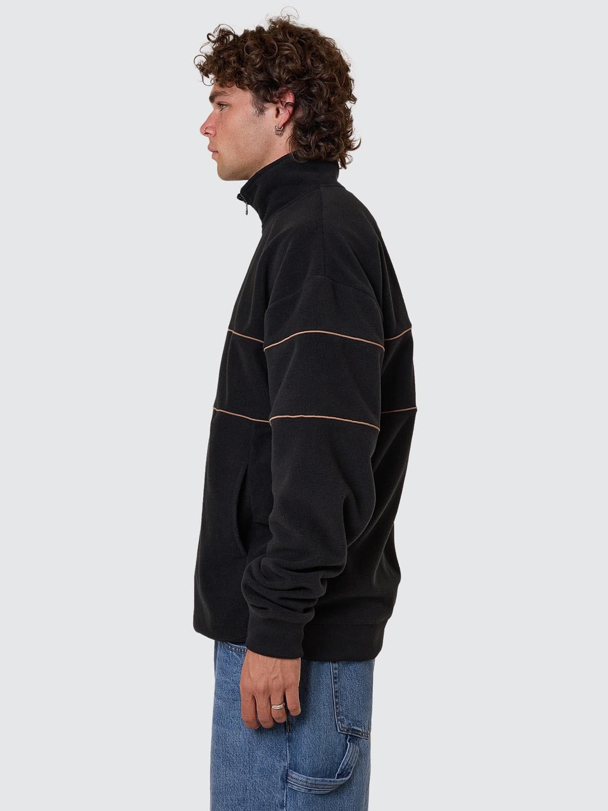 Superior Thrills Quarter Zip Fleece - Black XS