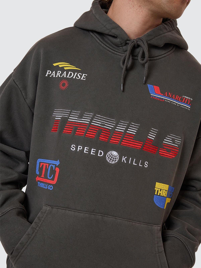 Anarchy In Paradise Slouch Pull On Hood - Merch Black XS