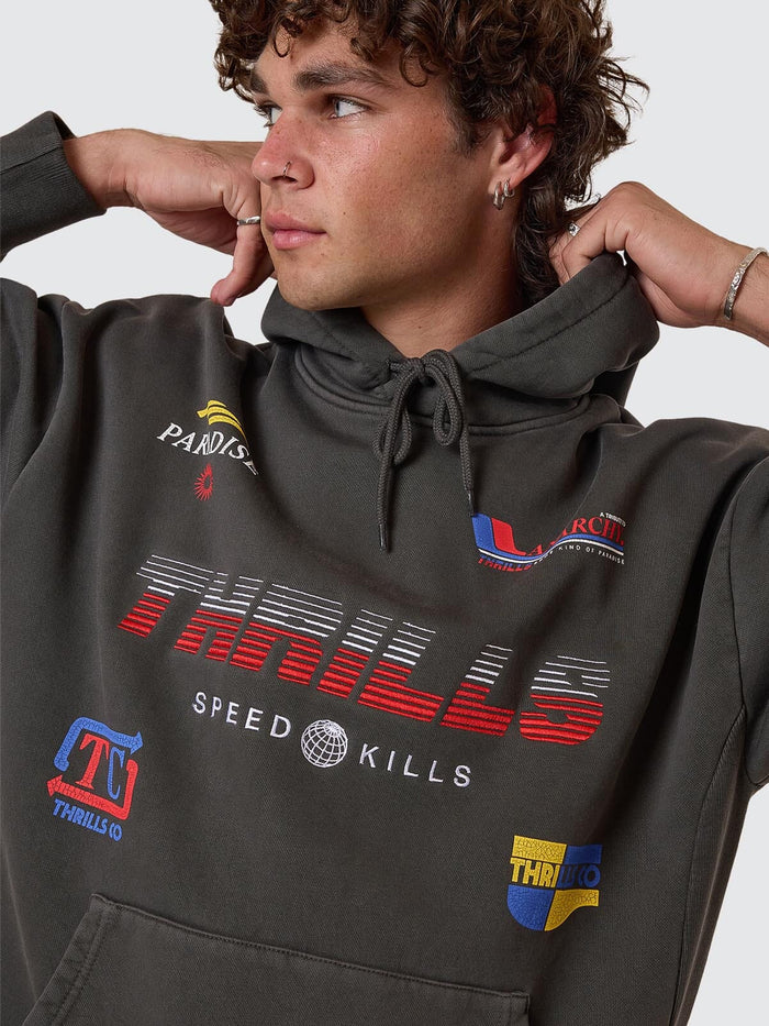 Anarchy In Paradise Slouch Pull On Hood - Merch Black XS