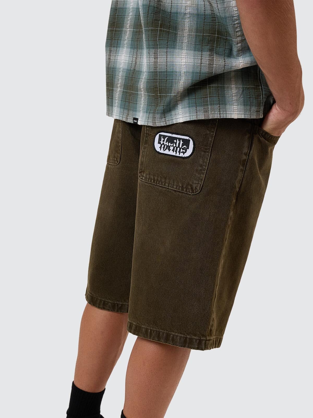 Cheap Thrills Big Slacker Denim Short - Tarmac 26