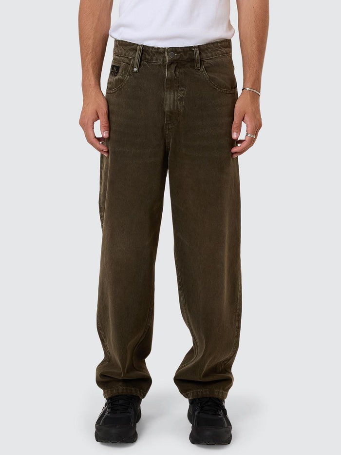 Cheap Thrills Big Slacker Denim Jean - Tarmac 26