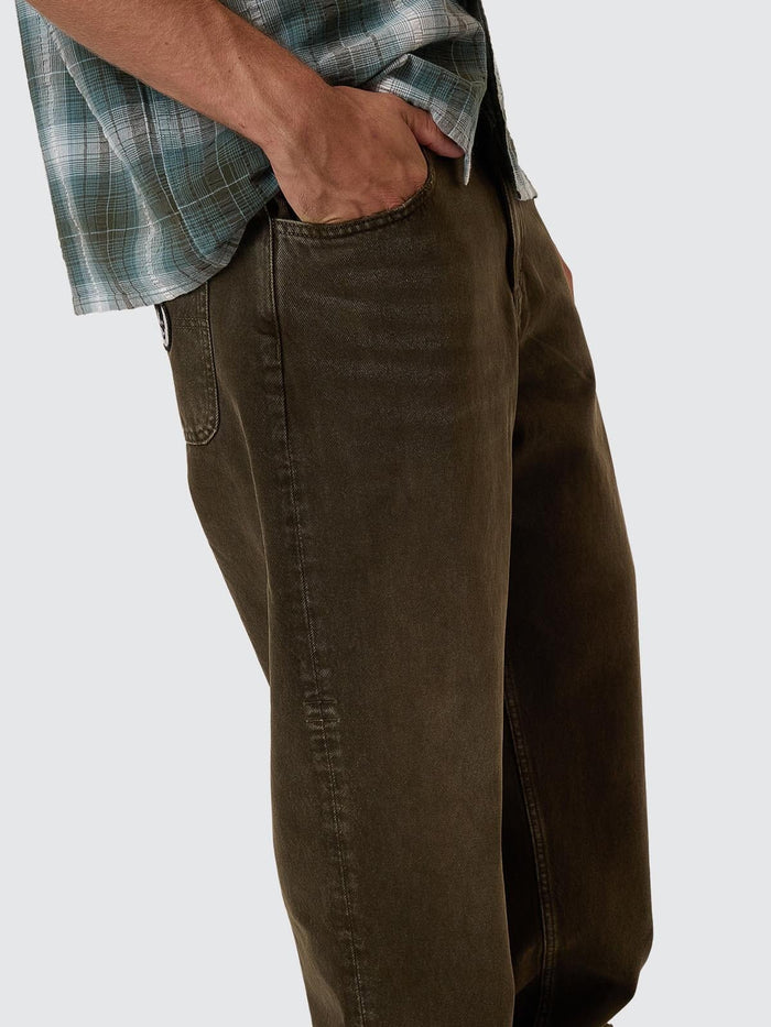 Cheap Thrills Big Slacker Denim Jean - Tarmac 26