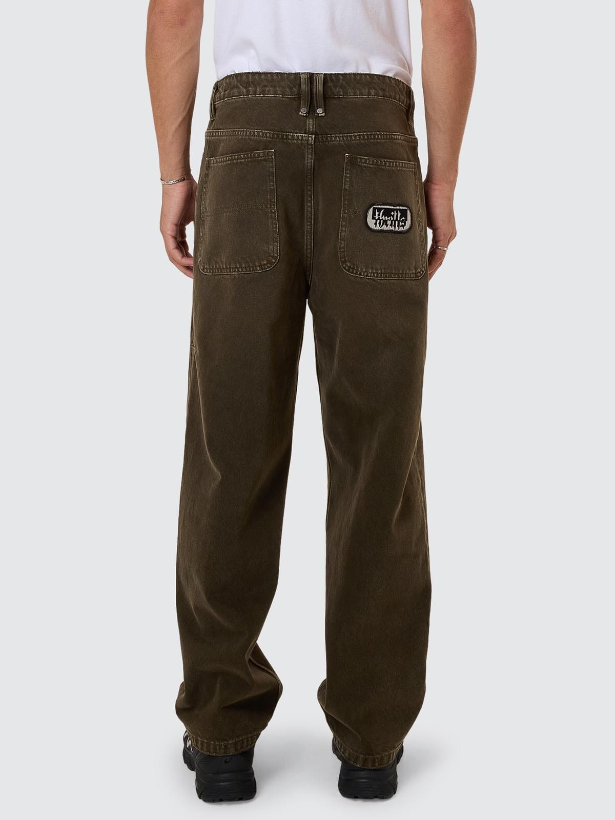 Cheap Thrills Big Slacker Denim Jean - Tarmac 26