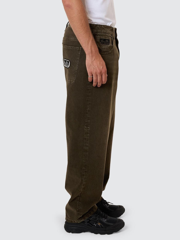 Cheap Thrills Big Slacker Denim Jean - Tarmac 26