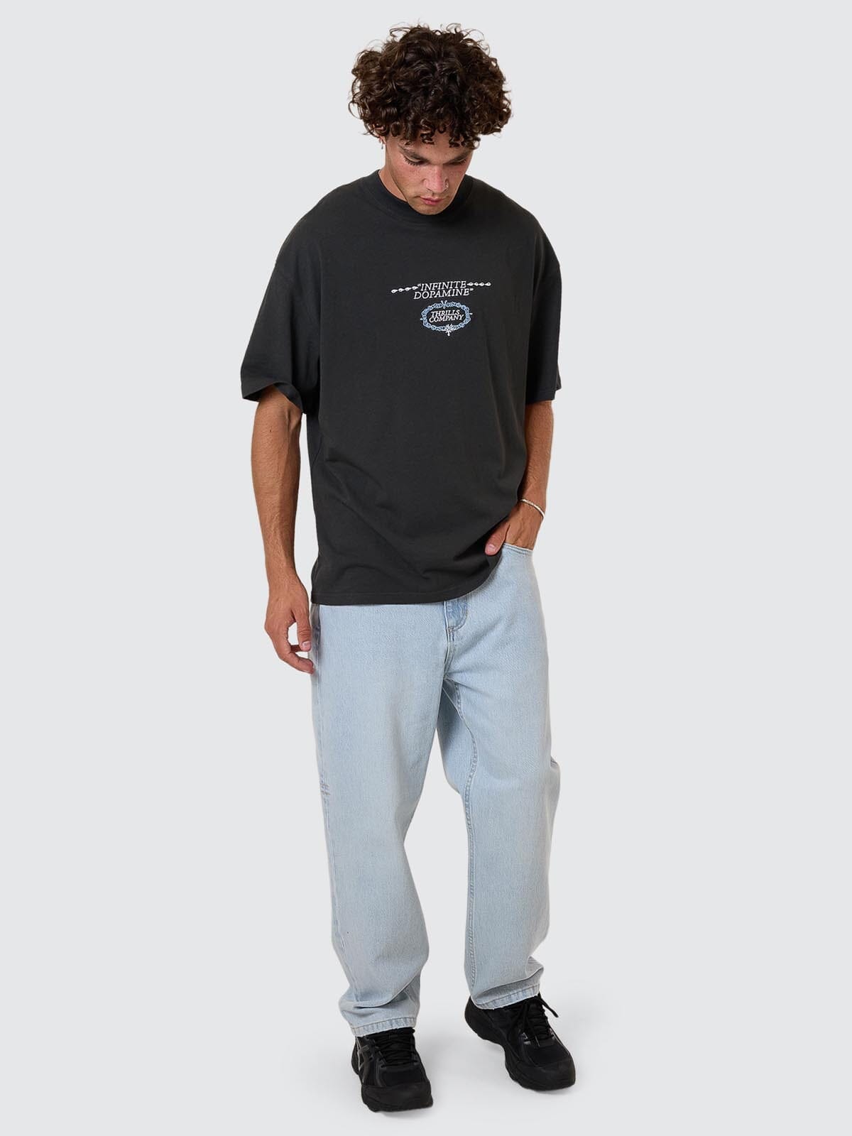 Thrills Slacker Relaxed Denim Jean Serenity Blue