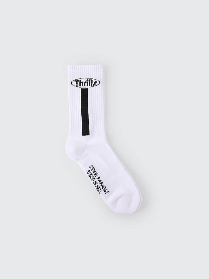 Val For The Win 3 Pack Sock - White - Black - Scarlet One Size