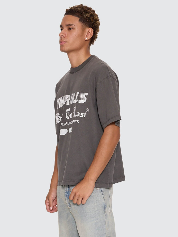 Built To Last Oversize Box Crop Tee - Merch Black XS
