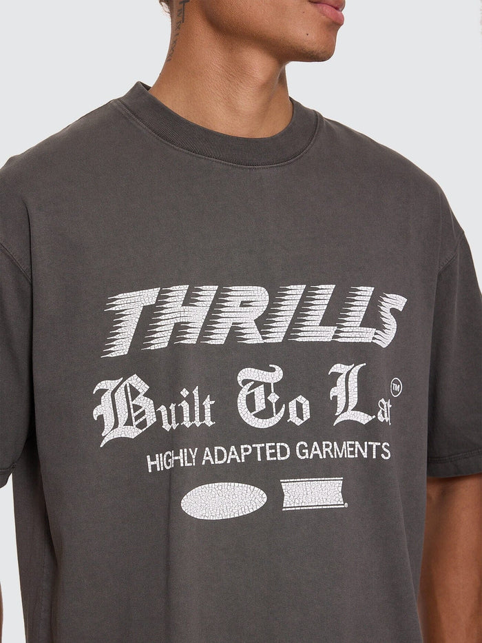 Built To Last Oversize Box Crop Tee - Merch Black XS