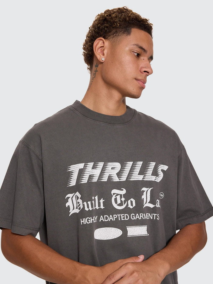 Built To Last Oversize Box Crop Tee - Merch Black XS
