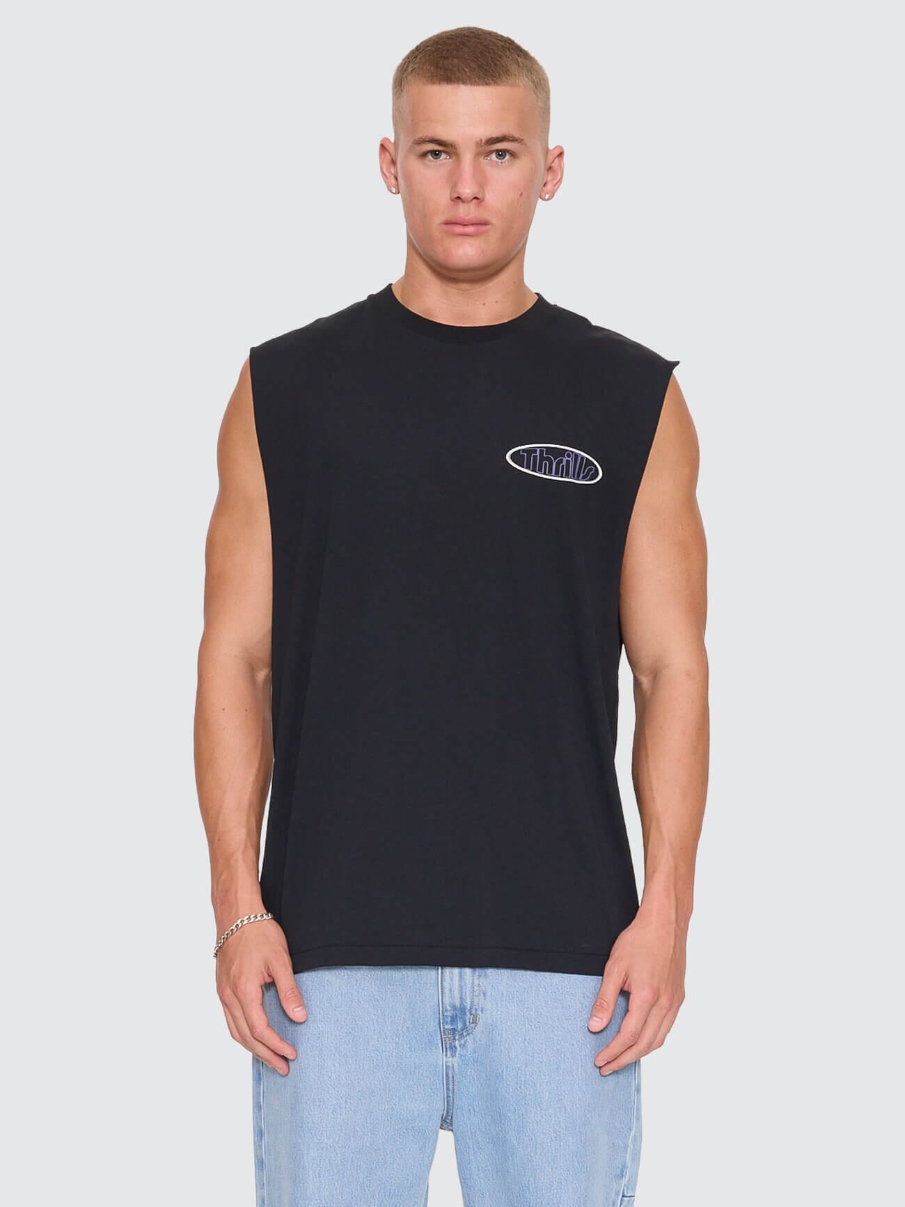 Val For The Win Merch Muscle Tee - Faded Black XS