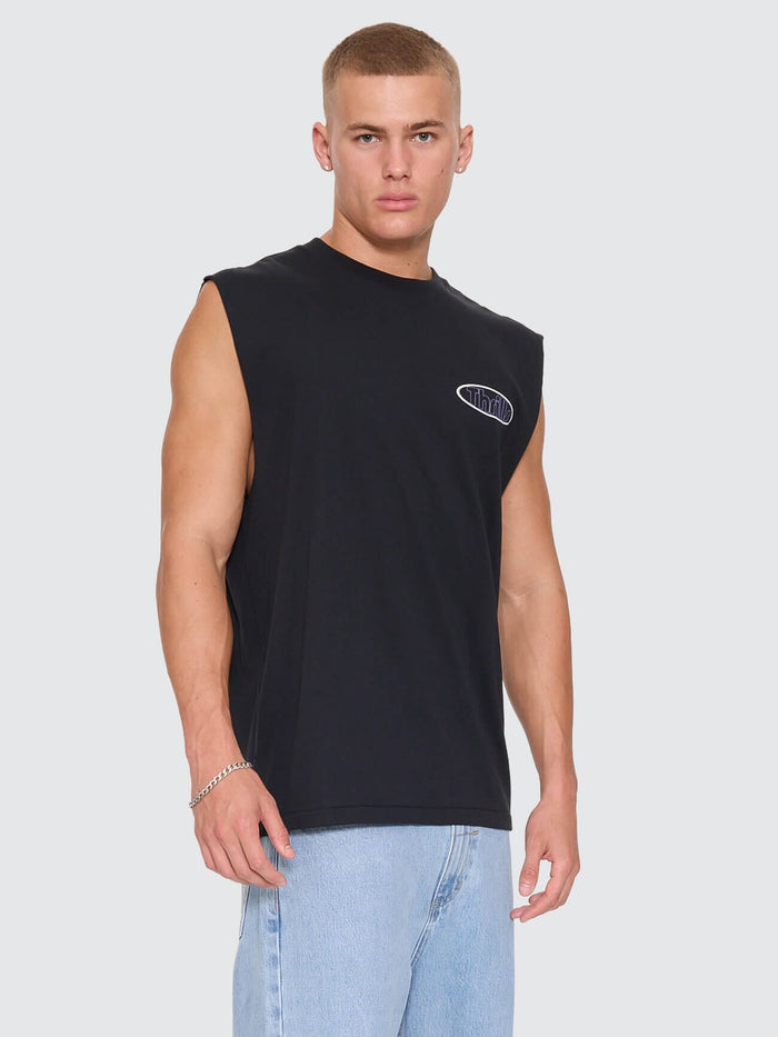 Val For The Win Merch Muscle Tee - Faded Black XS